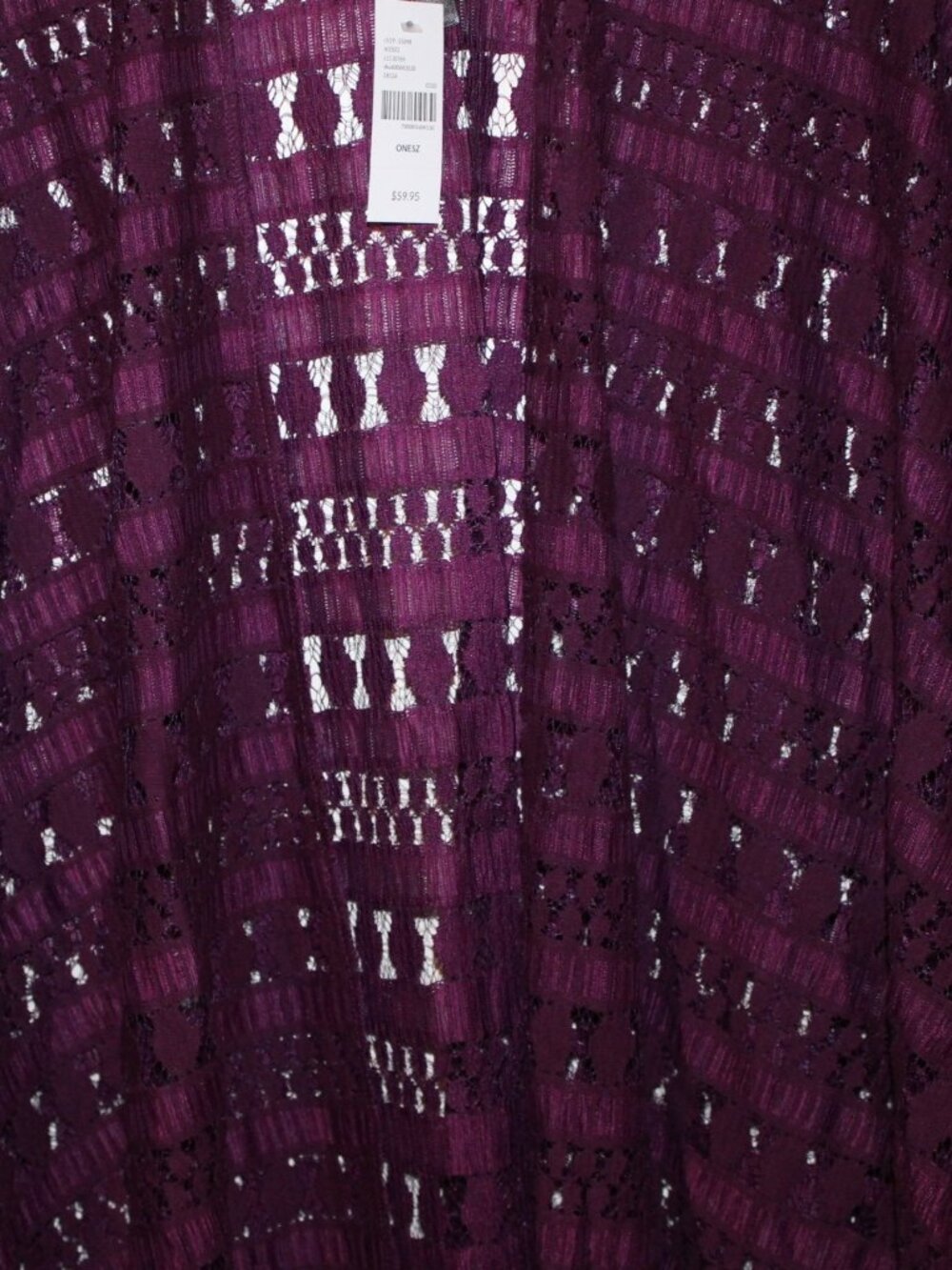 NWT Lane Bryant Open Front BOHO kimono Style Plus size fits all Pretty - Picture 2 of 5